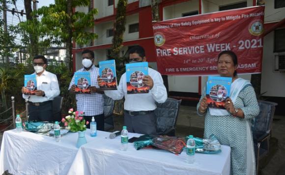 Released of Fire & Emergency Services, Assam Souvenir-2021 on the occasion of Fire Service Week-2021.